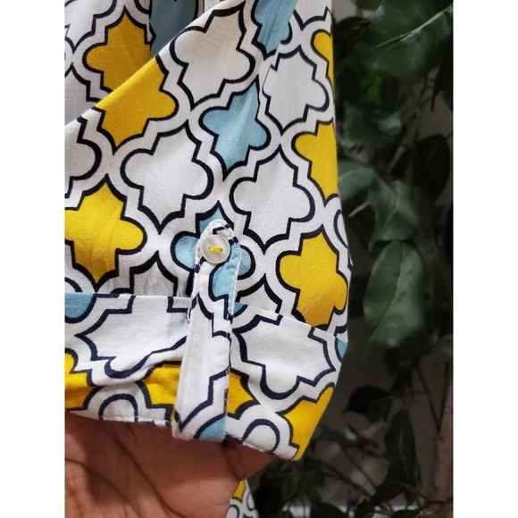 Ateesa Women's Multicolor Viscose Collared Half Sleeve Knee Length Dress Size XS - Picture 6 of 13